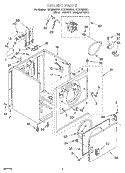 SECTION Diagram and Parts List for REX5635EQ1  Roper Dryer