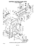 CONTROLS AND REAR PANEL Diagram and Parts List for LA5000XPW0  Whirlpool Washer