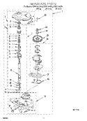 GEARCASE Diagram and Parts List for KAWS700GQ0  KitchenAid Washer