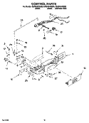 CONTROL PARTS Diagram and Parts List for GS2SHAXSB00  Whirlpool Refrigerator