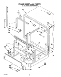 FRAME AND TANK Diagram and Parts List for KUDA230YAL0  KitchenAid Dishwasher