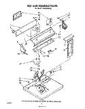 SECTION Diagram and Parts List for LE3000XMW2  Whirlpool Dryer
