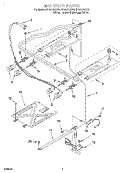 MANIFOLD Diagram and Parts List for SF310BEGW0  Whirlpool Range