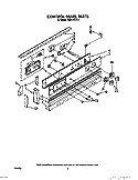 CONTROL PANEL Diagram and Parts List for RS610PXV2  Whirlpool Range