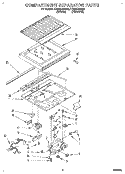COMPARTMENT SEPARATOR Diagram and Parts List for TT20DKXBW00  Whirlpool Refrigerator