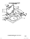WASHER TOP AND LID Diagram and Parts List for LT5100XVW0  Whirlpool Washer Dryer Combo