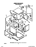 UPPER OVEN Diagram and Parts List for KEBS276WBL1  KitchenAid Wall Oven