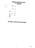 MISCELLANEOUS PARTS - OPTIONAL PARTS (NOT INCLUDED Diagram and Parts List for LSQ8510LQ0  Whirlpool Washer