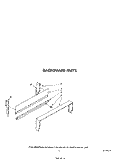 BACKGUARD Diagram and Parts List for SF305EERW1  Whirlpool Range