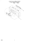 CONTROL PANEL Diagram and Parts List for KEBI276DBL7  KitchenAid Wall Oven
