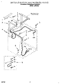DRYER SUPPORT AND WASHER Diagram and Parts List for RTE5243BW0  Roper Washer Dryer Combo