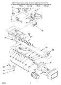 AIR FLOW Diagram and Parts List for KSRS27QGBT03  KitchenAid Refrigerator