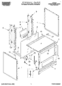EXTERNAL Diagram and Parts List for FGP300BW0  Roper Range