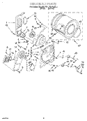 SECTION Diagram and Parts List for REL4622DL1  Roper Dryer