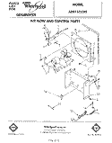 SECTION Diagram and Parts List for AD0152XV0  Whirlpool Dehumidifier