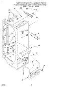 REFRIGERATOR LINER Diagram and Parts List for KSRP27QDBL00  KitchenAid Refrigerator