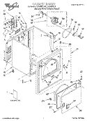 SECTION Diagram and Parts List for LEQ8857HQ0  Whirlpool Dryer