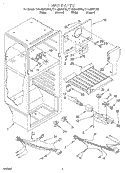 LINER, LIT/OPTIONAL Diagram and Parts List for ET14JMXGN00  Whirlpool Refrigerator