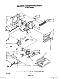 AIRFLOW AND CONTROL Diagram and Parts List for X05002V0  Roper Air Conditioner