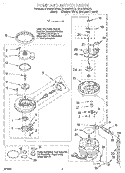 PUMP AND MOTOR Diagram and Parts List for DU940QWDB5  Whirlpool Dishwasher