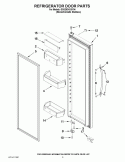 REFRIGERATOR DOOR PARTS Diagram and Parts List for GSS26C4XXY04  Whirlpool Refrigerator