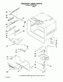 FREEZER LINER PARTS Diagram and Parts List for KRFC90100B3  KitchenAid Refrigerator