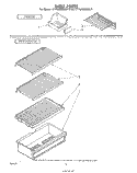 SHELF Diagram and Parts List for ET14JMXMWR1  Whirlpool Refrigerator