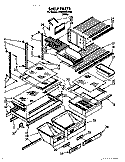 SHELF, OPTIONAL Diagram and Parts List for ET25RKXYW00  Whirlpool Refrigerator