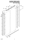 CABINET TRIM PARTS Diagram and Parts List for KSSS36FMX02  KitchenAid Refrigerator