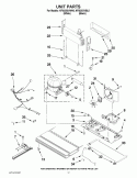 UNIT PARTS Diagram and Parts List for KFIS25XVBL5  KitchenAid Refrigerator