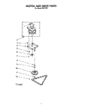 MOTOR AND DRIVE (KCC150) Diagram and Parts List for KCC150  KitchenAid Trash Compactor