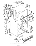 CABINET Diagram and Parts List for ET22DKXWN01  Whirlpool Refrigerator
