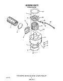 BLOWER Diagram and Parts List for N9457X3  Roper Range