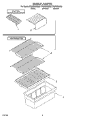 SHELF, OPTIONAL Diagram and Parts List for ET5WSEXKZ00  Whirlpool Refrigerator