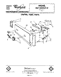 CONTROL PANEL Diagram and Parts List for DU1800XP0  Whirlpool Dishwasher