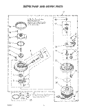 302740 PUMP Diagram and Parts List for DU7903XL0  Whirlpool Dishwasher