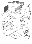 UNIT PARTS Diagram and Parts List for GR9FHKXVB00  Whirlpool Refrigerator