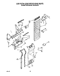 AIR FLOW AND RESERVOIR Diagram and Parts List for KSSS36MAX00  KitchenAid Refrigerator