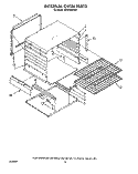 INTERNAL OVEN Diagram and Parts List for SF0100ERW7  Whirlpool Range