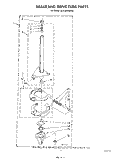 BRAKE AND DRIVE TUBE Diagram and Parts List for GLA5580XSF3  Whirlpool Washer