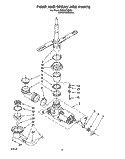 PUMP AND SPRAY ARM Diagram and Parts List for DP840CWDB2  Whirlpool Dishwasher