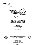SECTION Diagram and Parts List for SC8430ERW2  Whirlpool Cooktop