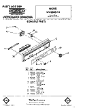 CONSOLE Diagram and Parts List for WU3000V3  Roper Dishwasher