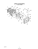 UPPER DOOR Diagram and Parts List for B9458B4  Roper Wall Oven