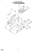 LOCK, LITERATURE Diagram and Parts List for SS385PEBQ0  Whirlpool Range