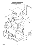 UPPER OVEN Diagram and Parts List for RB770PXYQ4  Whirlpool Wall Oven