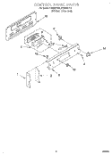 CONTROL PANEL Diagram and Parts List for FES355YW2  Roper Range