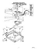 MACHINE BASE Diagram and Parts List for LA5500XTG1  Whirlpool Washer