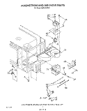 MAGNETRON AND AIR FLOW Diagram and Parts List for KEMI300VBL4  KitchenAid Microwave Oven Combo