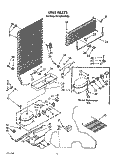 UNIT Diagram and Parts List for EV150NXWW03  Whirlpool Freezer